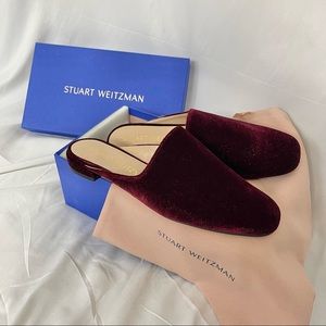 Stuart Weitzman Maroon Loafer Flats